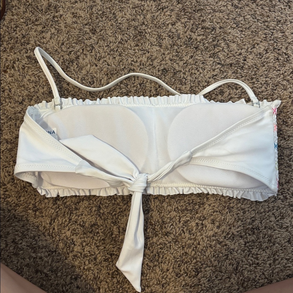 Arizona Colorful Bandeau swim Top size large - Picture 2 of 4